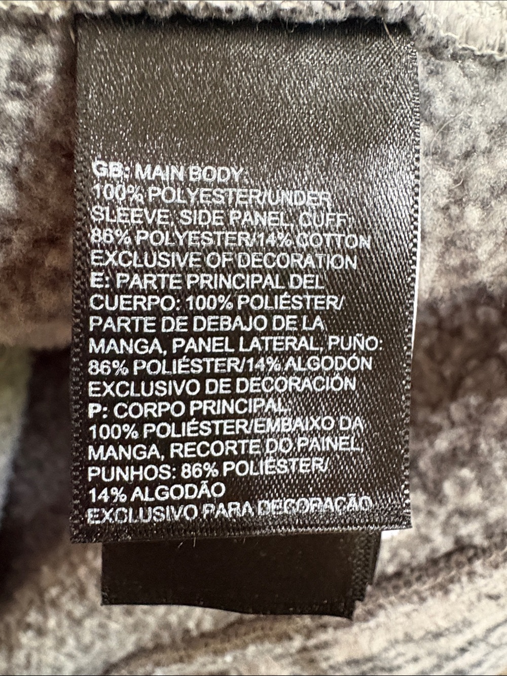 The North Face Heathered Grey Full-Zip Fleece Jacket - Picture 8 of 9